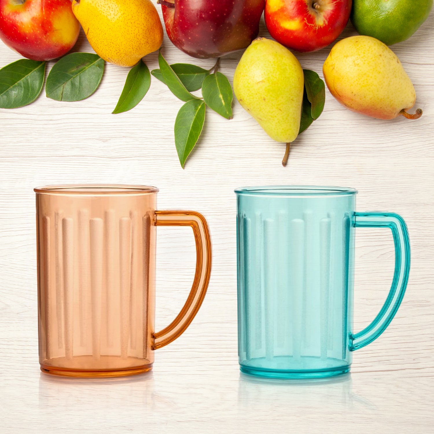 5579 Stylish Juice Glass With Handle Water Glass Beer Glass Milk Shake Glass Multipurpose Glass Plastic Beer Mug Unbreakable Beer Tasting Glasses Clear Juice Glasses Suitable For Kids (2 Pc) 5579 Stylish Juice Glass With Handle Water Glass Beer Glass Milk Shake Glass Multipurpose Glass Plastic Beer Mug Unbreakable Beer Tasting Glasses Clear Juice Glasses Suitable For Kids (2 Pc)